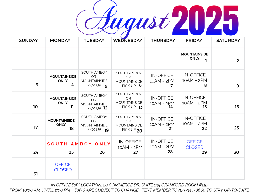 August Calendar